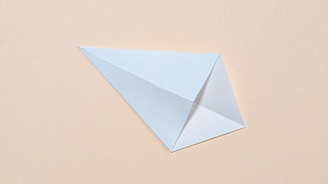 中心に折った結果がこれです。